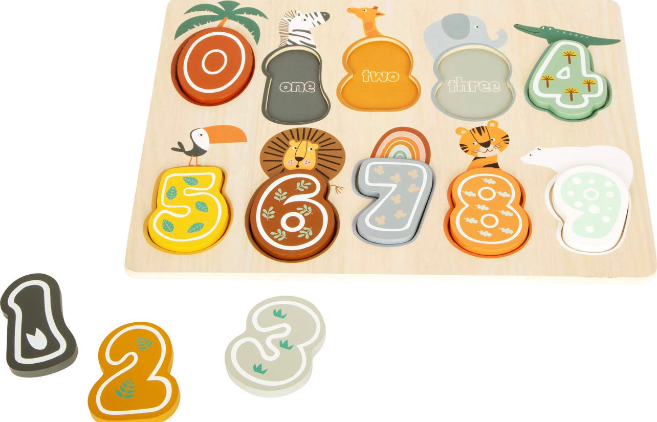 Spielzeugbrett Zahlen